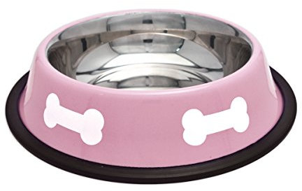 Westminster Pet Products Steel Bowl, 16 oz, Pink