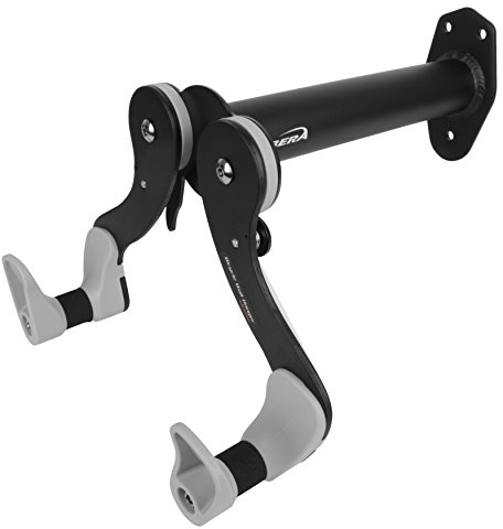 Ibera Fahrrad-Wandhalter, Fahrradaufbewahrung, Horizontal Wall 45 ° Winkel einstellbar, Single Aufbewahrung, schwarz