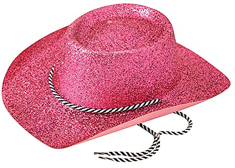 Bristol Novelty BH634 Glitzer-Cowboyhut, pink, für Damen, Einheitsgröße Halloween