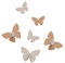 CalleaDesign Milioni di farfalle Kleiderhaken in Schmetterlingsform Abbronzato