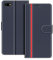 COODIO Handyhülle für Huawei Y5 2018 Handy Hülle, Huawei Y5 2018 Hülle Leder Handytasche für Honor 7S / Huawei Y5 2018 Klapphülle Tasche, Dunkel Blau/Rot