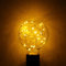 Wowlela Lampadina a LED, G80 E27 0.8 W Filo decorativo a base di filo di rame a base di filamento di rame vintage, bianco caldo (1pc)