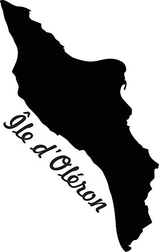 Werbetechnik Sotirios Papoutsis 2X Auto Aufkleber Car Sticker Île d’Oléron Insel Frankreich (ca. 11 cm) konturgeschnitten (Schwarz)