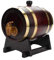 Eichenfass, 1,5/3/5/10 l, Eichenfass für Wein, Whisky Tequila, Weinspender aus Holz, auslaufsicher (1,5 l)