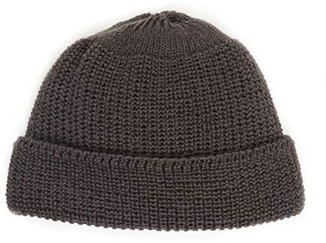 Leuchtfeuer Strickwaren Mütze WALFÄNGER 323 Beanie Grobstrick Made in Germany (Braun)