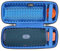 LTGEM Case for JBL Charge 4/JBL Charge 5 Speaker Carrying Case Hard Storage Travel Protective Bag Fits Charger and USB Cable (Lycra Blue)