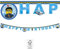Procos 92251 - Happy Birthday Banner, Lego City, FSC® Mix, Girlande, Geburtstag, Mottoparty, Blau