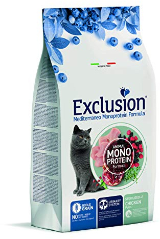 Exclusion Mediterraneo Noble Grain Sterilized Cat 7+ Huhn 1,5 KG