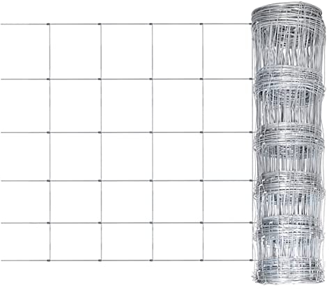 Festnight Gartenzaun Maschendraht Kaninchendraht Drahtgeflechtzaun Wühlmausgitter Metallgitter Verzinkter Stahl 50x1,6 m Silbern Volierendraht