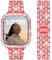 DEALELE Cinturino Compatibile con iWatch 40mm 41mm, Bracciale di Ricambio in Metallo Diamanti Strass con Custodia Protettiva per Apple Watch Series 7 / SE / 6/5 / 4 Donne Uomini, Rosso, 41mm