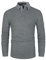 GHYUGR Men's Polo Shirt Long Sleeve Contrasting Plaid Splice Golf Tennis T-Shirt,Grey,XXL