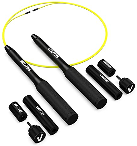 Velites Pack Corde à sauter Fire 2.0 + Poids (Noir)