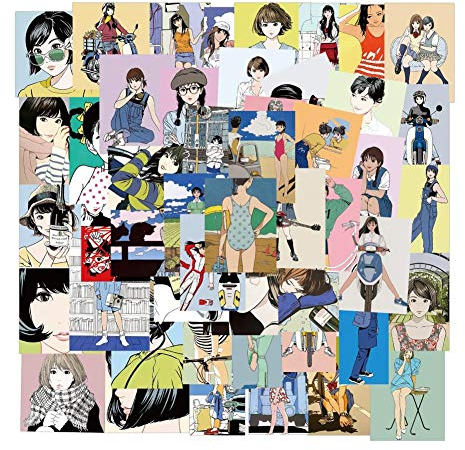 Ayrsjcl 50 Stücke Ästhetische Abziehbilder Retro Anime Sexy Aufkleber Für Erwachsene Heiße Und Sexy Bombe Pinup Mädchen Aufkleber Für Laptop Fall Graffiti Aufkleber