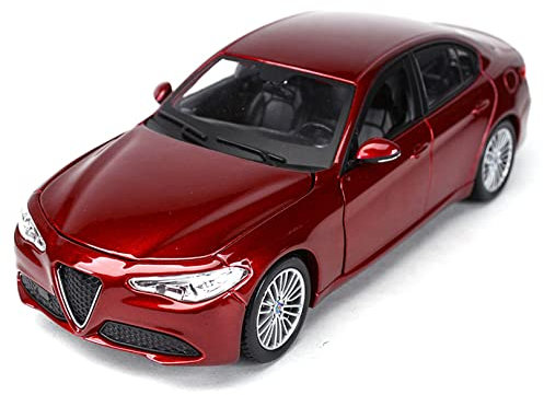 Modello di Auto Compatibile con Alfa Romeo Giulia Modellino in Scala 1:24 Pressofuso in Lega Modello Collection Ornaments