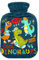 Hot Water Bottle with Soft Velvet Cover Hand Drawing Dinosaurs Hot Water Bag for Pain Relief Hot and Cold Compress Body Bed Warmer 2L