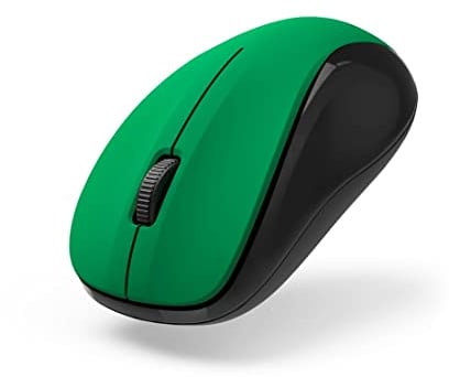 Hama Funkmaus kabellos (3 Tasten, 2,4GHz, 1200dpi, optische Maus kabellos, wireless, Computermaus, für Laptop/PC/Notebook, geräuschlos, Batterie, für Rechtshänder, für Linkshänder, USB-Empfänger) grün