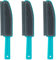 Beldray COMBO-8218A Pet Plus TPR Upholstery Brush Set of 3, Pet Hair Remover Brushes, Rubber Bristles Capture Dust/Dirt, Scraper Lip for Collection of Dirt, for Homes with Pets, Blue/Grey, 25 x 5 cm