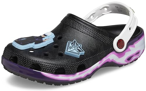 Crocs Unisex Adult Jujutsu Kaisen Classic Clogs, Black, 8 UK Men / 10.5 UK Women