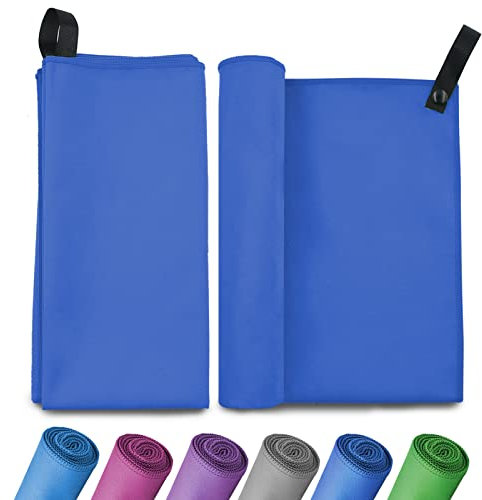 Invool Microfiber Towel, Quick Dry Lightweight Towel in 6 Colours, Super Absorbent and Fast Drying Camping Towel for Travel, Sports, Camping, Gym, Beach, Vacation