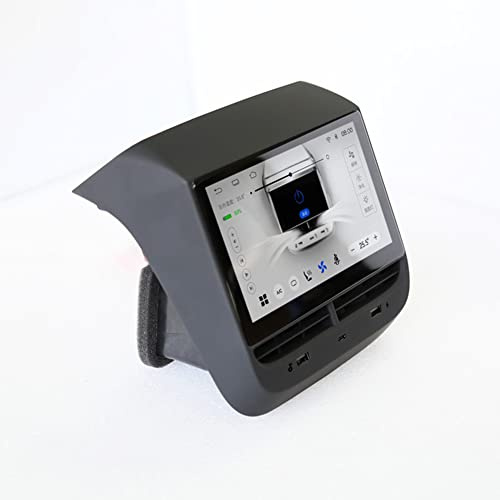 DAZZLEEX Rücksitz Display,Rear Touch Screen Entertainment System Klimaregelung Klimaanlagensteuerung 1024 x 600 Pixel Für Tesla Model 3/Y