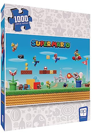 USAopoly TOP-PZ051 Super Mario Mayhem 1,000pc Puzzle, Multicolor
