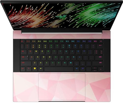 Razer Skin Vinyl Laptop Full Wrap: Razer Blade 14 (2023) - Premium 3M Cast Vinyl - Scratch Protection - Unique Designs & Finishes - Easy Application - Geometric Quartz