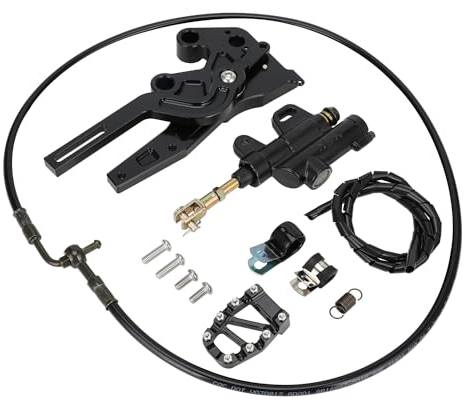 Runfarr Motorrad Hydraulische Hinterfußbremse,Aluminium Hauptbremszylinder Bremszylinder Hinten für Sur Ron S/X Segway X160 X260 Electric Off-Road