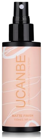UCANBE Ultra Matte Makeup Setting Spray für fettige Haut, langanhaltendes Finishing-Spray für Gesichts-Make-Up, schwereloser mattierender Einstellnebel, 3,38 Fl.oz