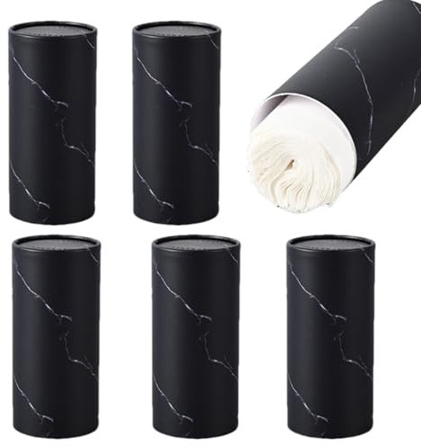 GkgWuxf Cylinder Tissues for Car | Facial Tissue Holder,Vehicle Cylinder Tissue Holder, 6 Canisters/300 Tissues Travel Tissues Box, Car Cup Holder Tissue Container
