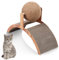 Rascador para Gatos Natural, sisal, 55 x 23 cm, Resistente para Muebles de Gatos, Felpudo de sisal, Color Beige