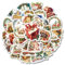 50 Stück Weihnachten Aufkleber, Aesthetic Vintage Wasserfest Graffiti Sticker für Skateboard, Auto, Wasserflasche, Scrapbooking - Weihnachtsaufkleber Geschenkaufkleber