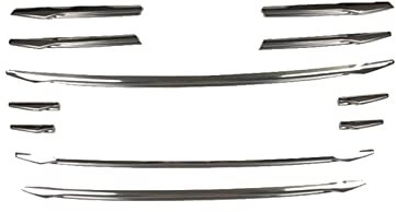BEFZIMYL 1 Set in Acciaio Inox per A&UDI A3 8V Berlina Hatchback Sportback 2014-2016 Griglia Anteriore per Auto Modanature Decorative per Copertura Car Styling