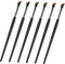 HAPINARY 6St Augenbrauenbürste Make-up Pinsel dünner Eyeliner-Pinsel feste dünne Borste Gel kosmetikpinsel makeup brushes abgewinkelter Eyeliner-Pinsel Flacher Augenbrauenpinsel Holz