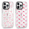 Phoona 2 packs Phone Case for iPhone 11 Pro 5,8'', Cute Clear Transparent Cover with Bow Cherries Pattern Aesthetics Design, Soft Shockproof Protective Slim Funda for Women Girls