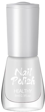 2 in 1 Clear Nail Polish - Transparent Nail Varnish - Glossy Water-Based Top Coat - Long Lasting & Quick Dry Coloured Base Nail Varnish - Chip Resistant No Need UV DIY Manicure Nail Art