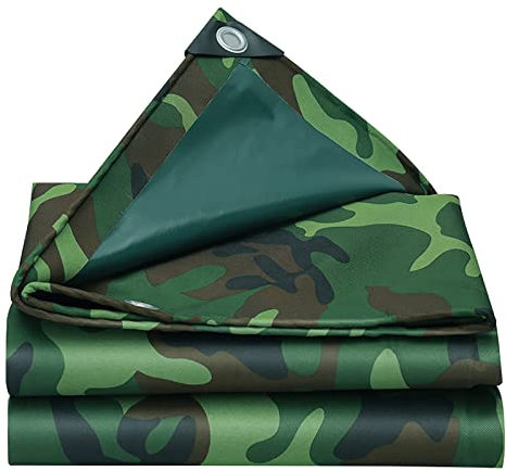 Telone mimetico resistente per esterni, antivento, impermeabile e resistente alla legna da ardere, ideale per tetti, terrazze, gazebo e piscine, 2 x 3 m