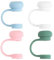 4 PCS Pure Color Straw Covers Cap, 10mm Dust-Proof Cover Stopper Silicone Leak Cover Stopper Accessories, Reusable Straw Toppers for Stanley Cup for Stanley Cup