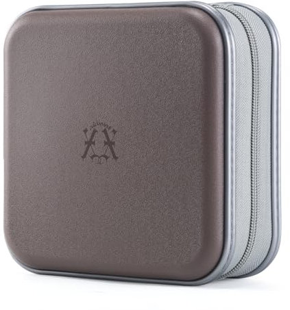 alavisxf xx CD Tasche, 48 DVD Tasche Hartplastik CD Taschen Aufbewahrung Schutzhülle DVD Lagerung CD Tasche für Kinder Auto (Kaffee48, 48 Kapazität)