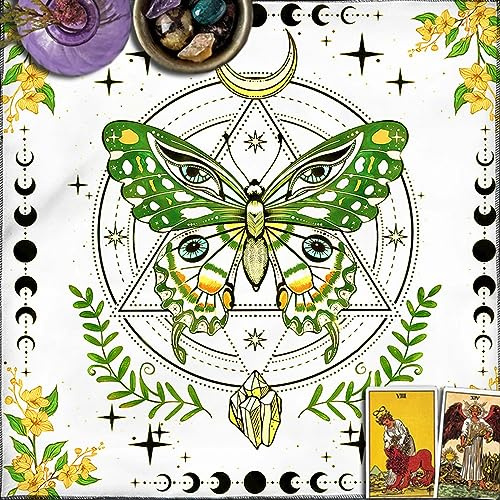 Laikoutd Tarots Tischdecke Göttisch Tisch Cover Astrologie Oracles Brettspiel Matte Square Form Pendel Tabelle Stoff Göttisch Tischdecke Tischspiel Tisch Astrologie Mat Tarot Karte Pat Pat