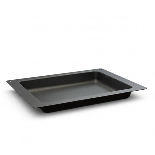 Hoffmann Antihaft-Backplatte massive Ausführung, 4,5 cm Innenhöhe – fettfreies Kochen, bis 250 °C backofentauglich, Backblech passend für alle gängigen Hersteller/made in Germany (447x360 mm)