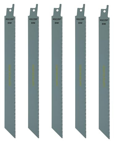 5x Saxton 225mm Reciprocating Sabre Saw Blades R922BF fits Bosch, Dewalt Makita