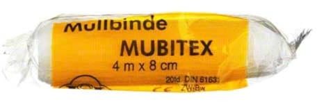 Mubitex Mullbinden 8 cm Einzeln in Cello