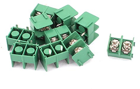 sourcing map 10Pcs 2P 7,6mm Pitch AC300V 20A PCB Leiterplattenklemme Klemmenblock Anschlüsse DE de