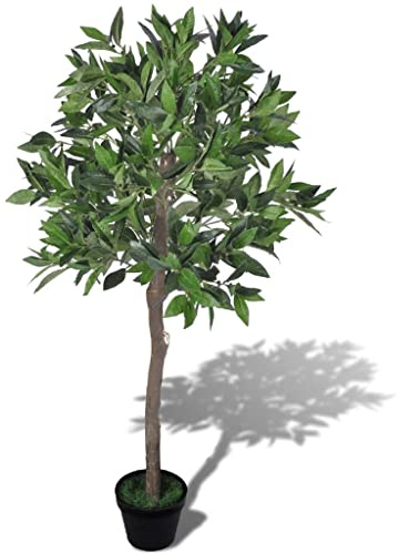 vidaXL Albero di Alloro Artificiale con Vaso 120 cm