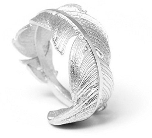 Helen de Lete Innovativer offener Ring aus Sterlingsilber Feather from Heaven