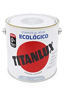 Titanlux Ecológico Esmalte al agua mulisuperficie Satinado Gris Perla 2,5L
