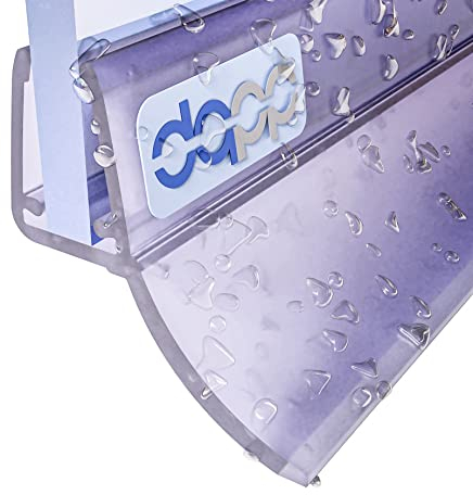 Joint de douche DQ-PP 80cm | Joint pour porte en verre de 6mm - 8mm d'épaisseur | UK12 | Cabines de douche paroi de douche étanche