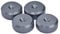 PrecisionGeek Aluminium Speaker Feet – 4x Isolation Pads Ø20mm / Grey/for HiFi Speakers, Stands, Soundbars & Audio Gear/Floor Protectors, Anti-Vibration Design /