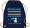 Turnbeutel Rucksack - Sprüche Statement mit Spruch - Omg! Ich bin ein Pinguin! - Unisize - Navy Blau - beutel+rucksack+mit+sprüchen sprueche pinguin beutel sprüchen spruechen penguin stoffbeutel