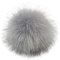 Tonsee 12 Stücke Flauschigen Plüsch Strickmützen Zubehör,1Stücke Pom Pom Ball mit Druckknopf für Stricken Hüte Zubehör Bommelmütze Schlüsselanhänger Bommel 10cm (D)